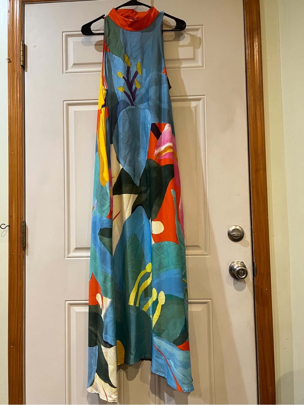 Farm Rio x Anthropologie Multicolor Abstract Maxi Dress Size Medium